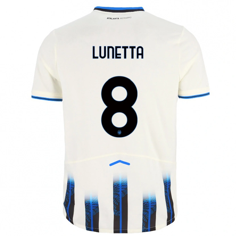Danxen Dětské Gabriel Lunetta #8 Bílá Modrá Daleko Hráčské Dresy 2025/26 Dres