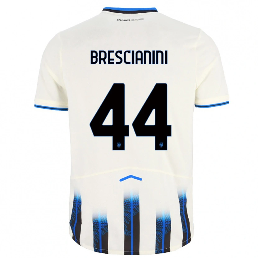 Danxen Dětské Marco Brescianini #44 Bílá Modrá Daleko Hráčské Dresy 2025/26 Dres