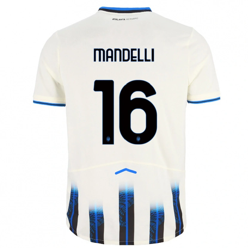 Danxen Dětské Giulia Mandelli #16 Bílá Modrá Daleko Hráčské Dresy 2025/26 Dres