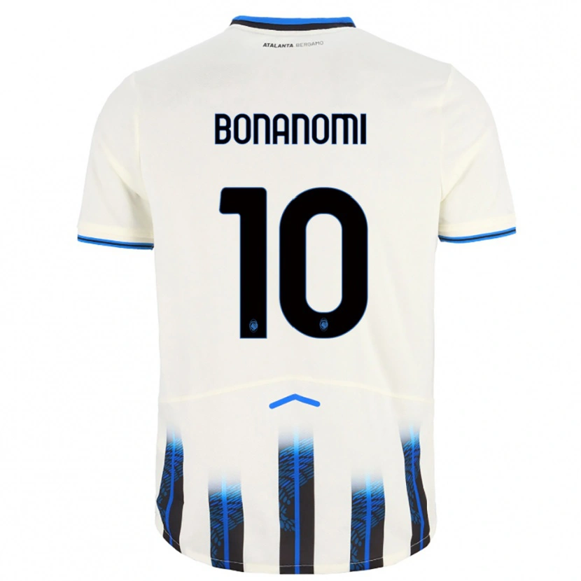 Danxen Dětské Andrea Bonanomi #10 Bílá Modrá Daleko Hráčské Dresy 2025/26 Dres