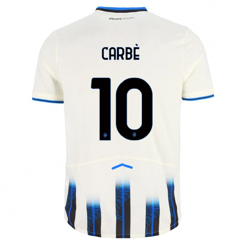 Danxen Dětské Alessio Carbè #10 Bílá Modrá Daleko Hráčské Dresy 2025/26 Dres