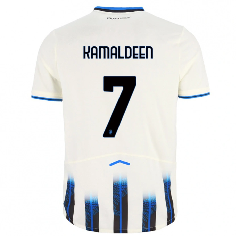 Danxen Dětské Kamaldeen Sulemana #7 Bílá Modrá Daleko Hráčské Dresy 2025/26 Dres
