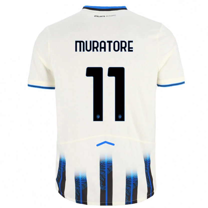 Danxen Dětské Simone Muratore #11 Bílá Modrá Daleko Hráčské Dresy 2025/26 Dres