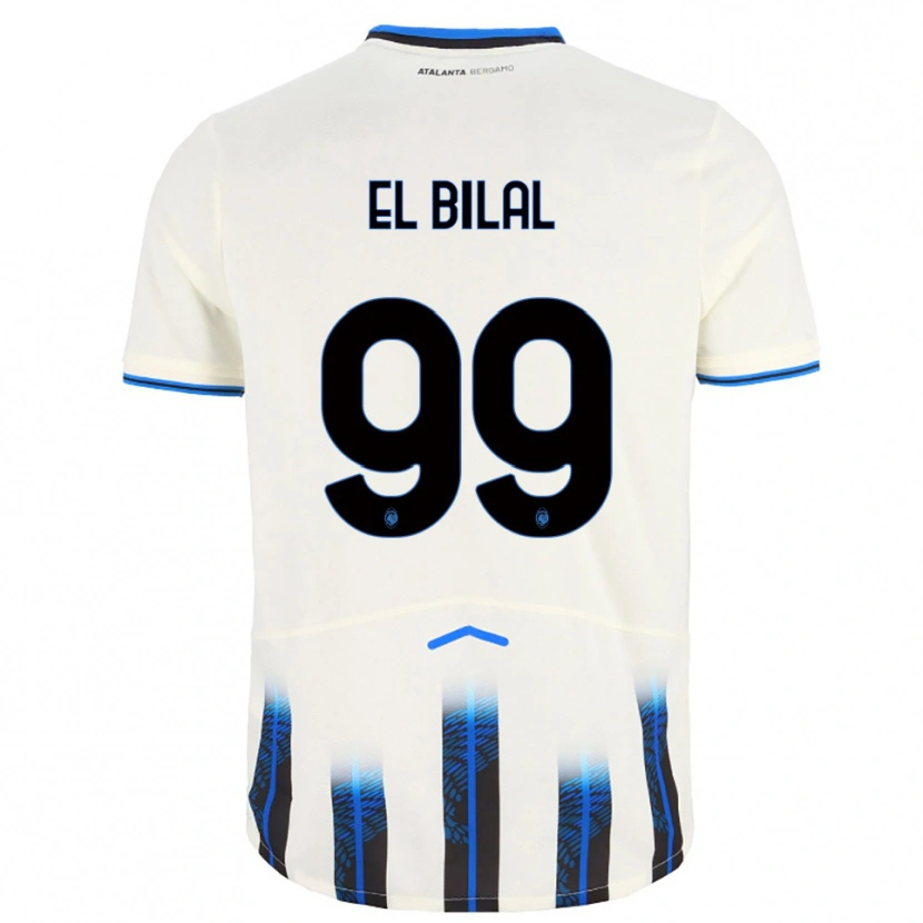 Danxen Dětské El Bilal Touré #99 Bílá Modrá Daleko Hráčské Dresy 2025/26 Dres