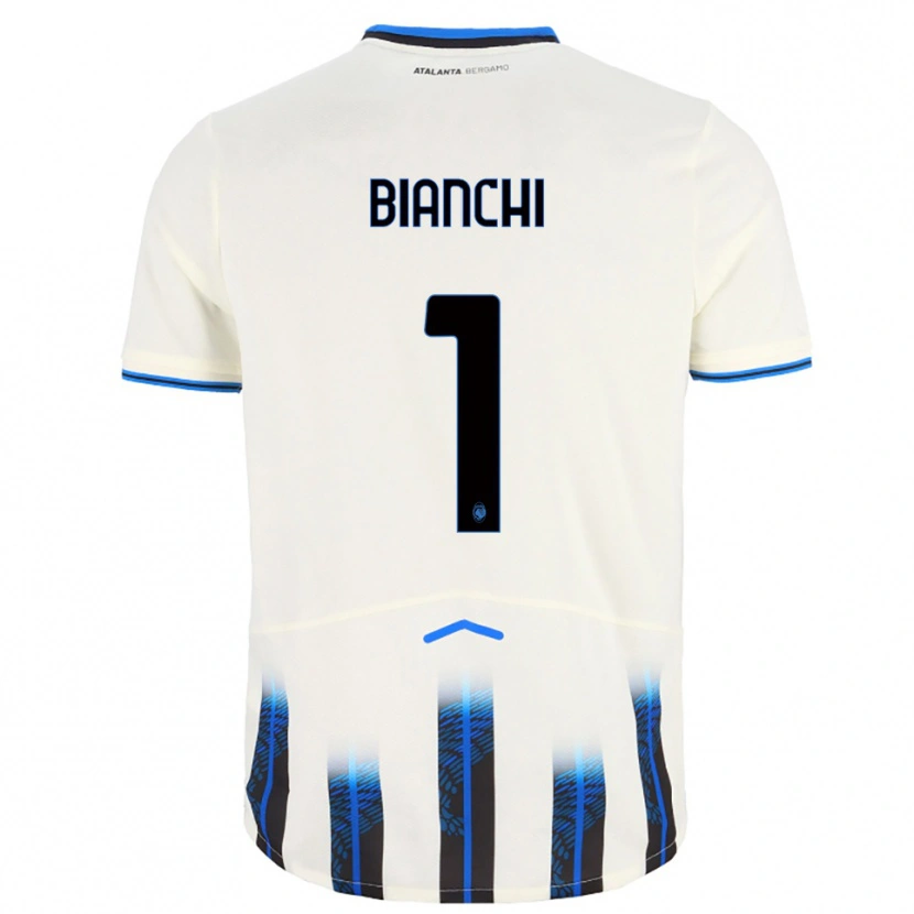 Danxen Dětské Mattia Bianchi #1 Bílá Modrá Daleko Hráčské Dresy 2025/26 Dres