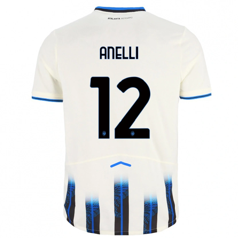 Danxen Dětské Alessandro Anelli #12 Bílá Modrá Daleko Hráčské Dresy 2025/26 Dres
