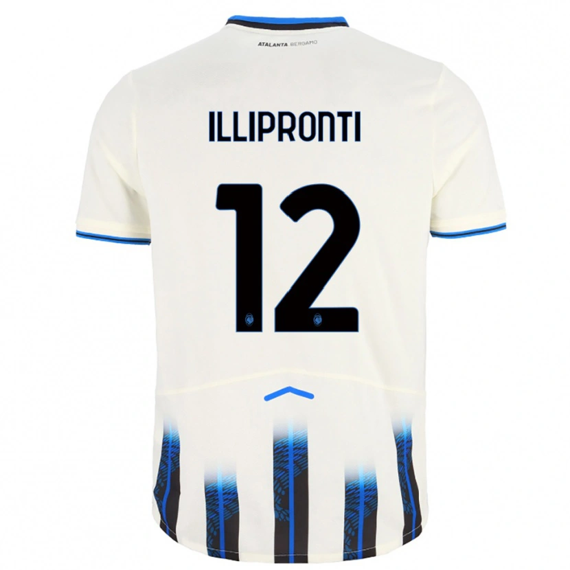 Danxen Dětské Filippo Illipronti #12 Bílá Modrá Daleko Hráčské Dresy 2025/26 Dres
