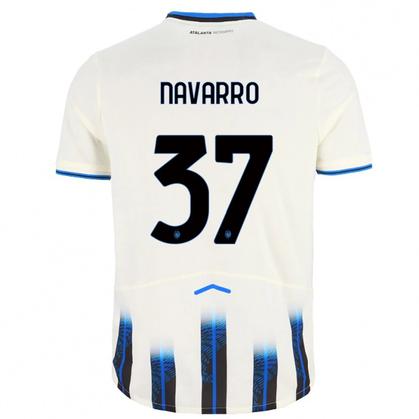 Danxen Dětské Albert Navarro #37 Bílá Modrá Daleko Hráčské Dresy 2025/26 Dres