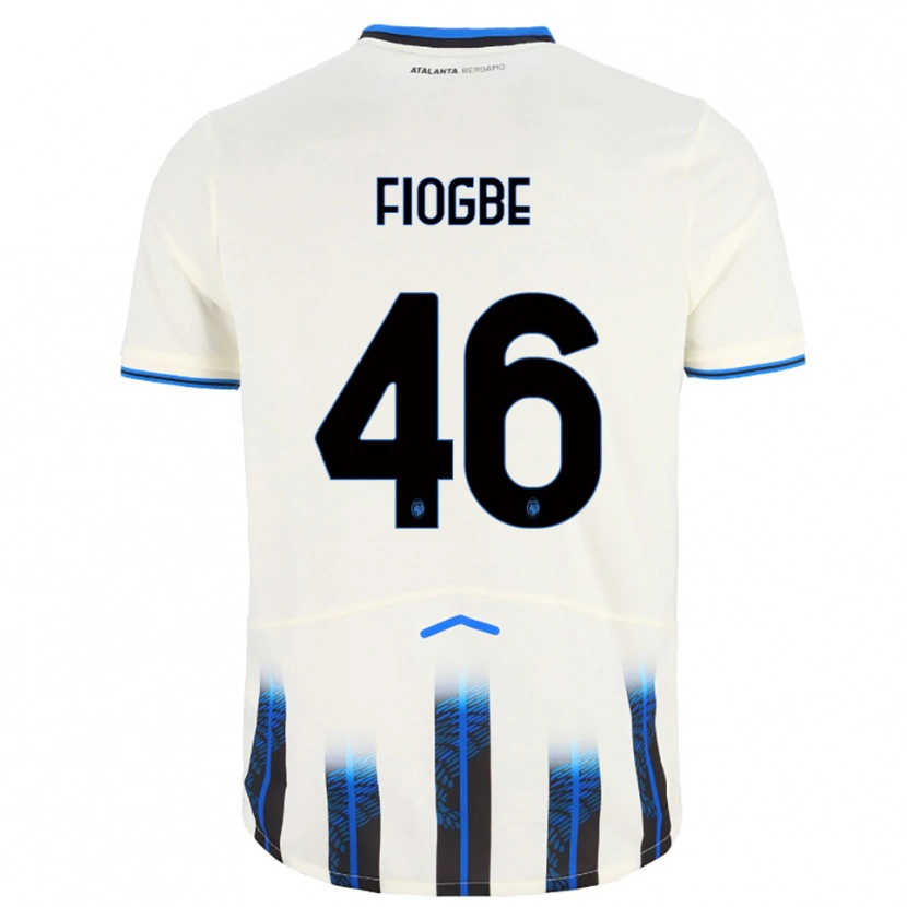 Danxen Dětské Candas Fiogbe #46 Bílá Modrá Daleko Hráčské Dresy 2025/26 Dres