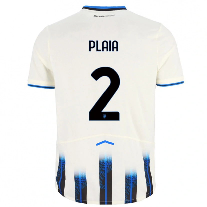 Danxen Dětské Matteo Plaia #2 Bílá Modrá Daleko Hráčské Dresy 2025/26 Dres