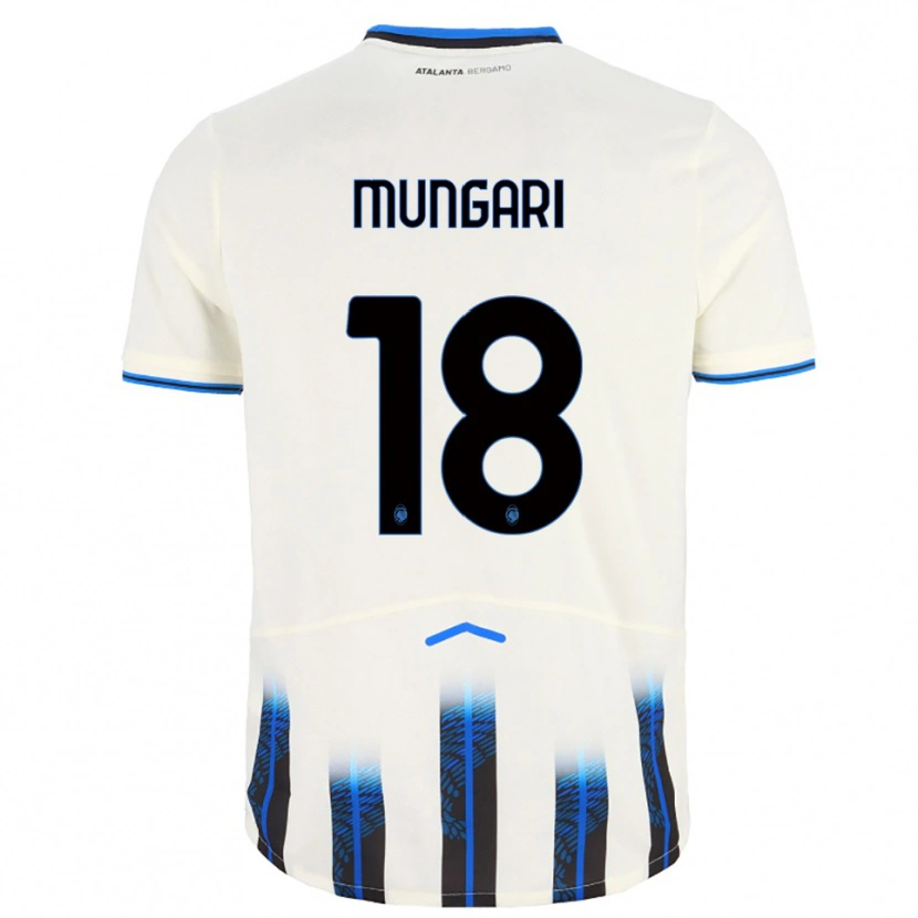 Danxen Dětské Giuseppe Mungari #18 Bílá Modrá Daleko Hráčské Dresy 2025/26 Dres