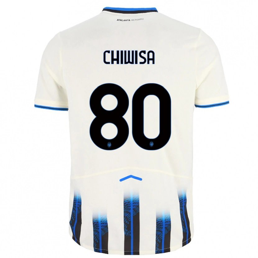 Danxen Dětské Mannah Chiwisa #80 Bílá Modrá Daleko Hráčské Dresy 2025/26 Dres