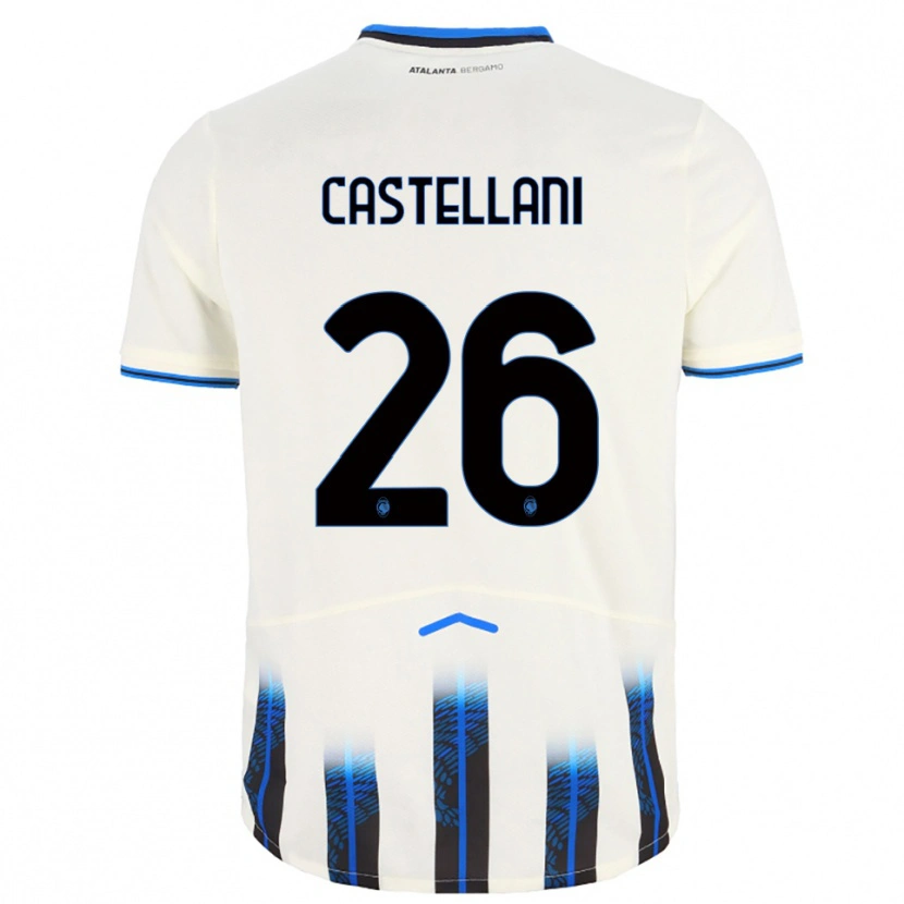 Danxen Dětské Eleonora Castellani #26 Bílá Modrá Daleko Hráčské Dresy 2025/26 Dres