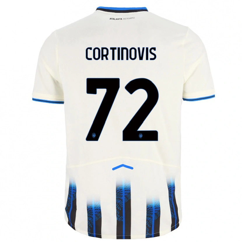 Danxen Dětské Alessandro Cortinovis #72 Bílá Modrá Daleko Hráčské Dresy 2025/26 Dres