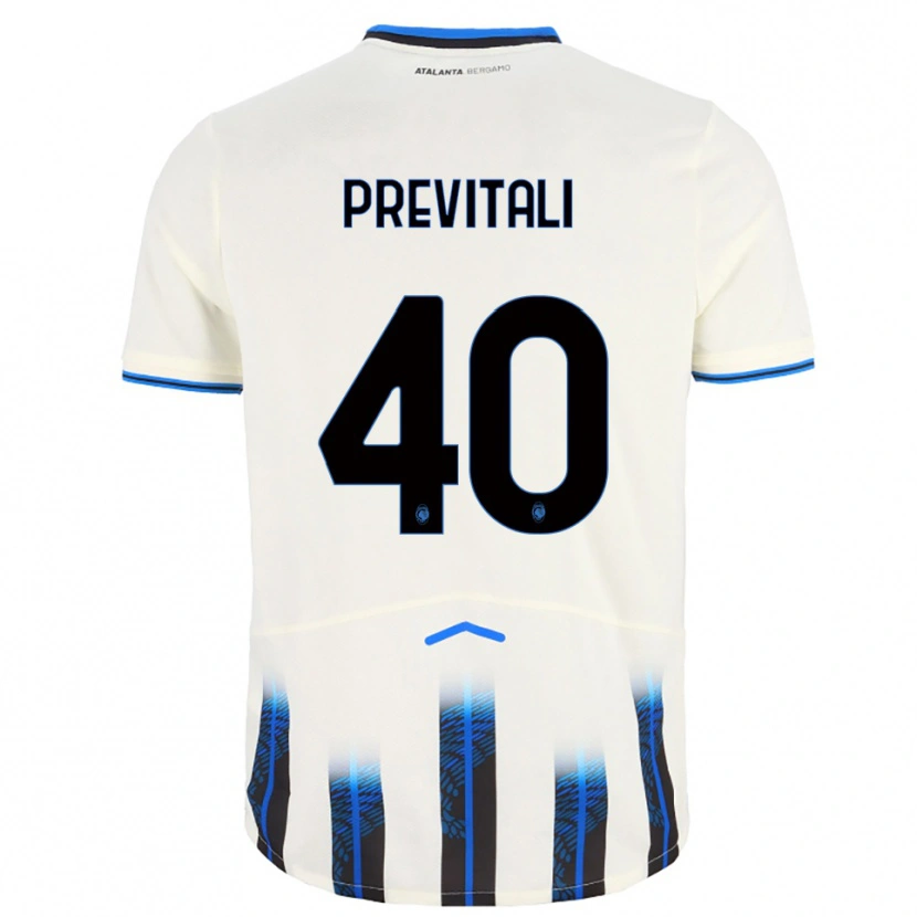 Danxen Dětské Cristian Previtali #40 Bílá Modrá Daleko Hráčské Dresy 2025/26 Dres