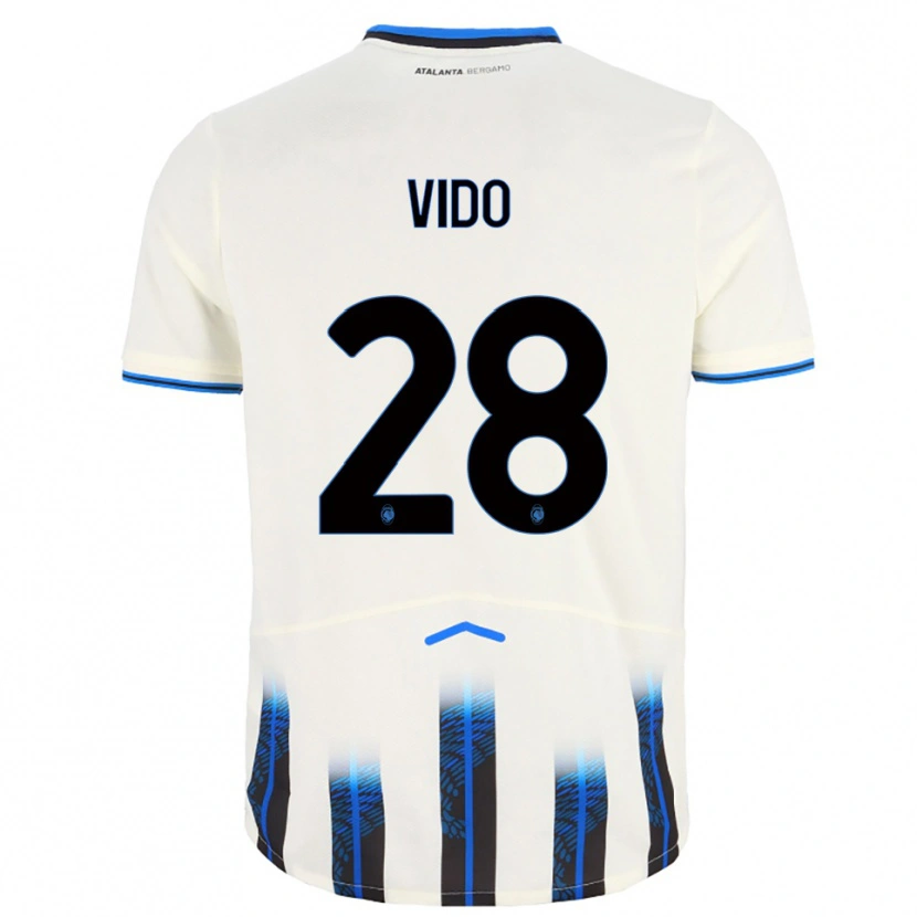 Danxen Dětské Luca Vido #28 Bílá Modrá Daleko Hráčské Dresy 2025/26 Dres