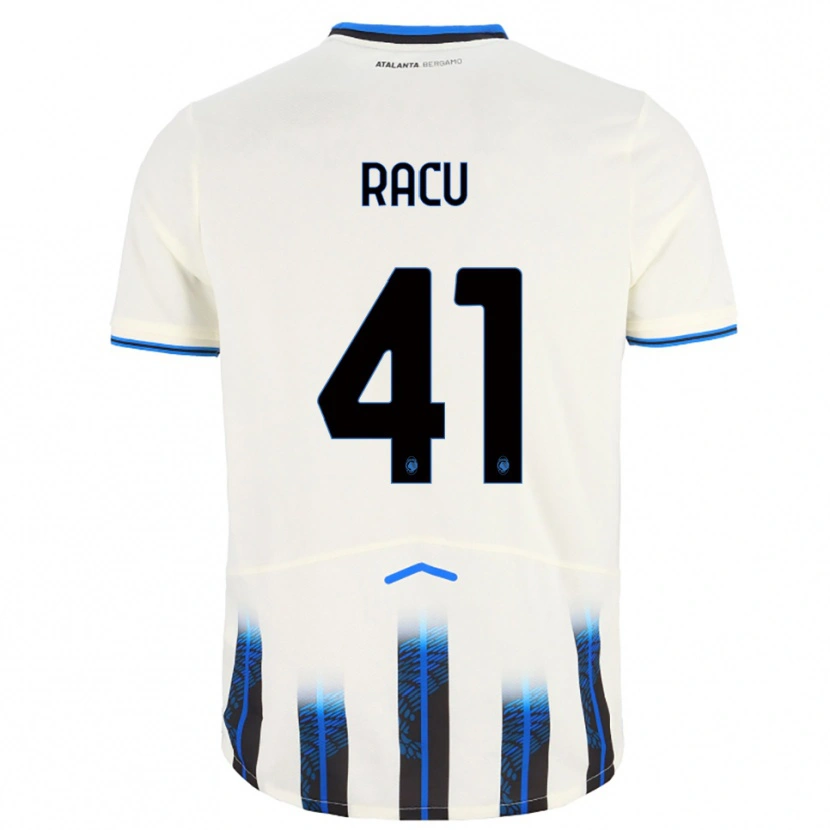 Danxen Dětské Andrei Racu #41 Bílá Modrá Daleko Hráčské Dresy 2025/26 Dres