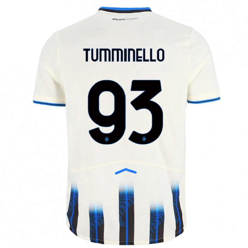 Danxen Dětské Marco Tumminello #93 Bílá Modrá Daleko Hráčské Dresy 2025/26 Dres