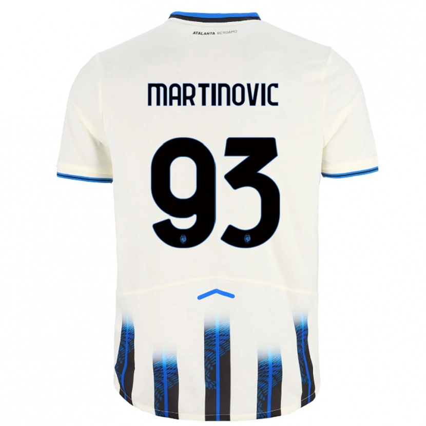 Danxen Dětské Melania Martinovic #93 Bílá Modrá Daleko Hráčské Dresy 2025/26 Dres