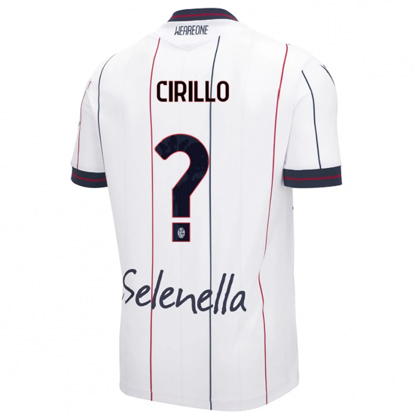 Danxen Dětské Pasquale Cirillo #0 Bílá Královská Modř Daleko Hráčské Dresy 2025/26 Dres