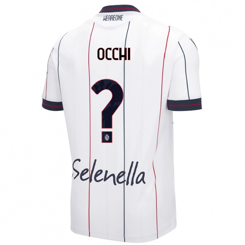 Danxen Dětské Tommaso Occhi #0 Bílá Královská Modř Daleko Hráčské Dresy 2025/26 Dres