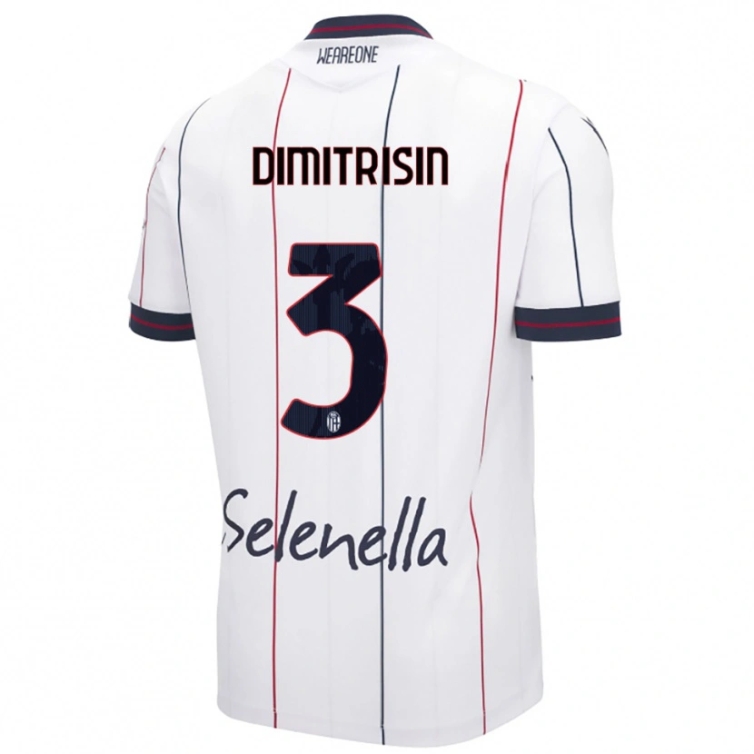 Danxen Dětské Daniil Dimitrișin #3 Bílá Královská Modř Daleko Hráčské Dresy 2025/26 Dres