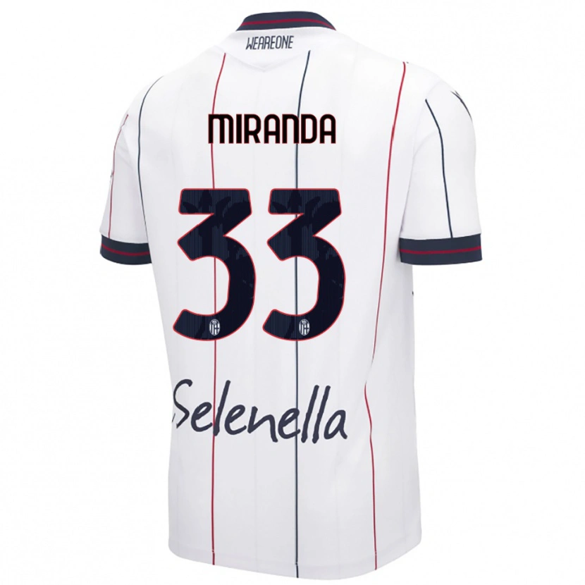Danxen Dětské Juan Miranda #33 Bílá Královská Modř Daleko Hráčské Dresy 2025/26 Dres