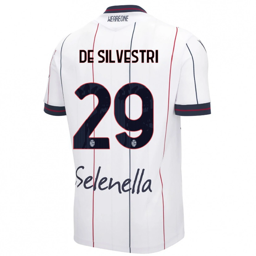 Danxen Dětské Lorenzo De Silvestri #29 Bílá Královská Modř Daleko Hráčské Dresy 2025/26 Dres