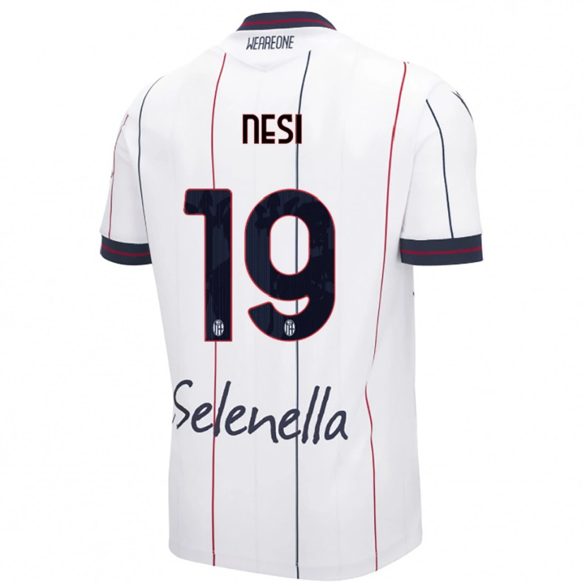Danxen Dětské Luca Nesi #19 Bílá Královská Modř Daleko Hráčské Dresy 2025/26 Dres