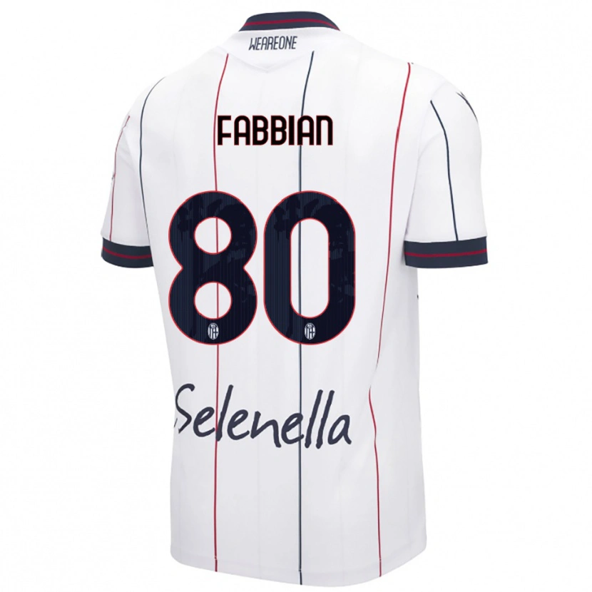 Danxen Dětské Giovanni Fabbian #80 Bílá Královská Modř Daleko Hráčské Dresy 2025/26 Dres