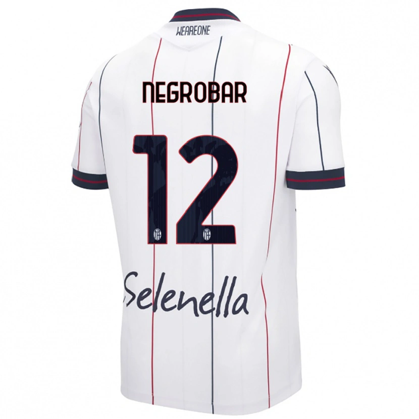 Danxen Dětské Lucas Negrobar #12 Bílá Královská Modř Daleko Hráčské Dresy 2025/26 Dres
