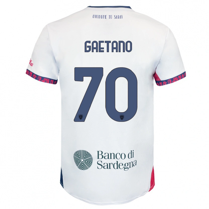 Danxen Dětské Gianluca Gaetano #70 Bílá Námořnická Modř Červená Daleko Hráčské Dresy 2025/26 Dres