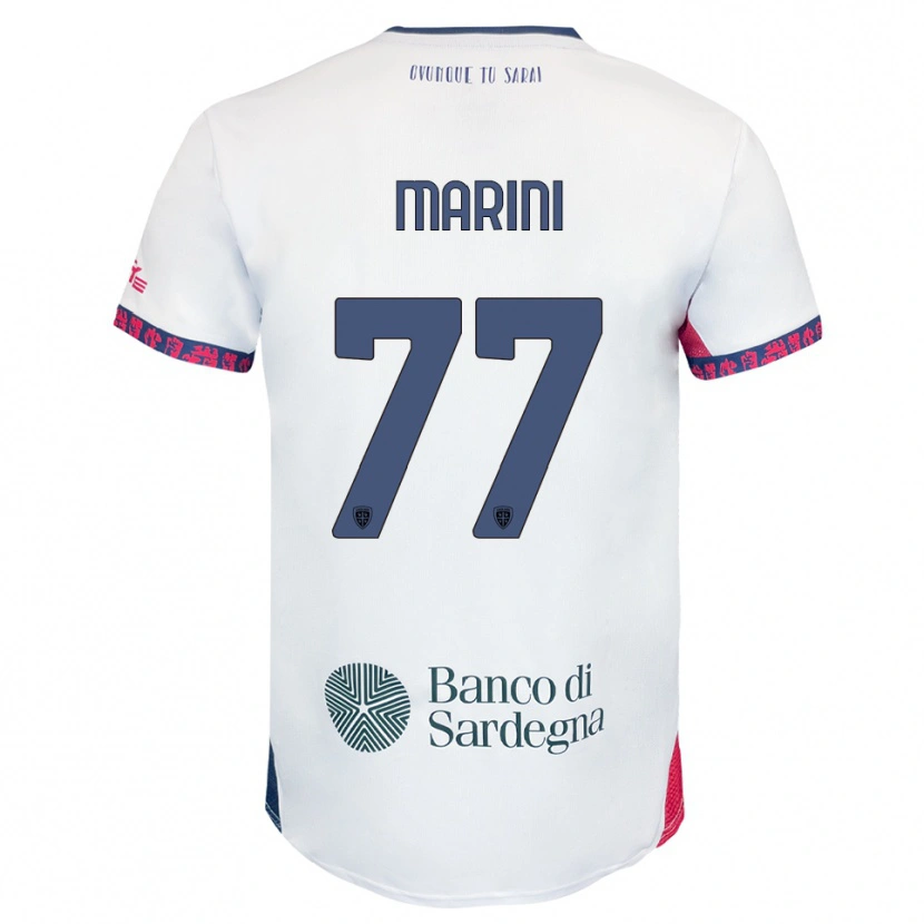 Danxen Dětské Matteo Marini #77 Bílá Námořnická Modř Červená Daleko Hráčské Dresy 2025/26 Dres