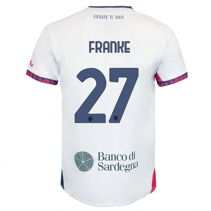 Danxen Dětské Antoni Franke #27 Bílá Námořnická Modř Červená Daleko Hráčské Dresy 2025/26 Dres
