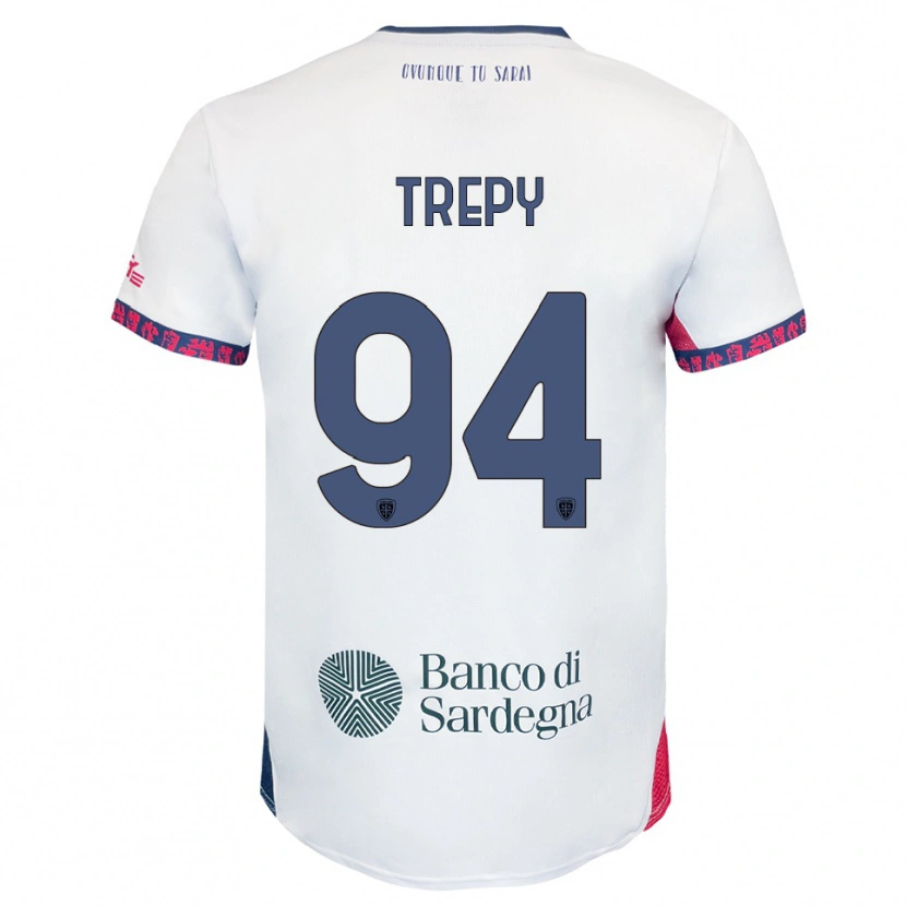 Danxen Dětské Yael Trepy #94 Bílá Námořnická Modř Červená Daleko Hráčské Dresy 2025/26 Dres