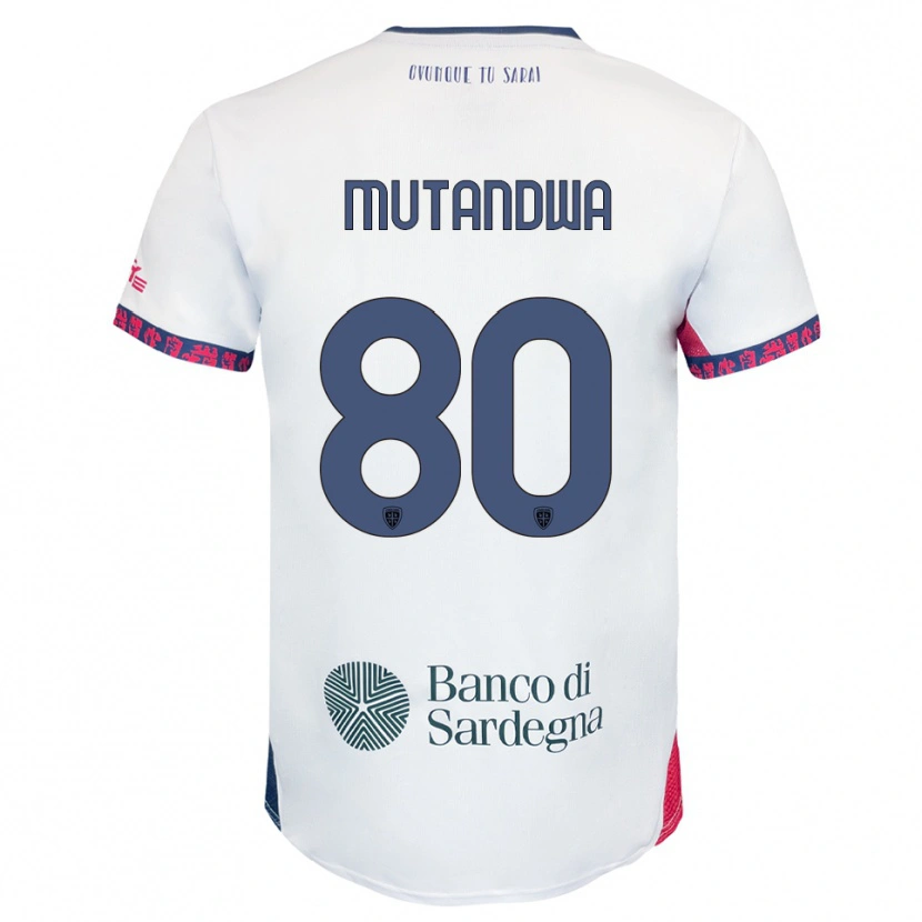 Danxen Dětské Kingstone Mutandwa #80 Bílá Námořnická Modř Červená Daleko Hráčské Dresy 2025/26 Dres