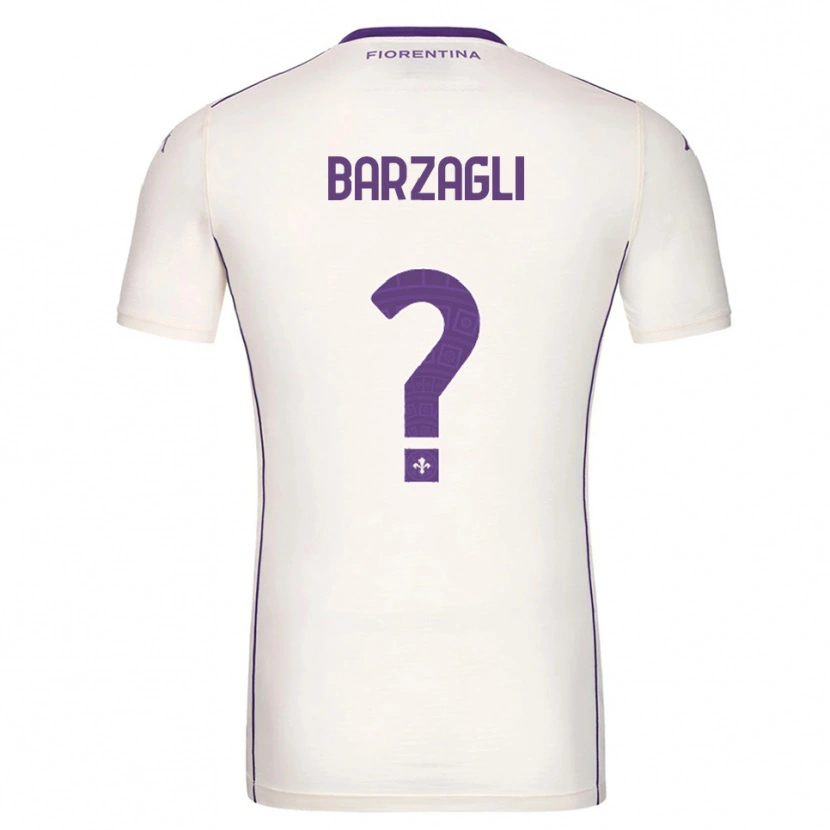 Danxen Dětské Mattia Barzagli #0 Bílá Fialová Červená Daleko Hráčské Dresy 2025/26 Dres