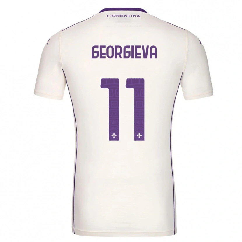 Danxen Dětské Marina Georgieva #11 Bílá Fialová Červená Daleko Hráčské Dresy 2025/26 Dres