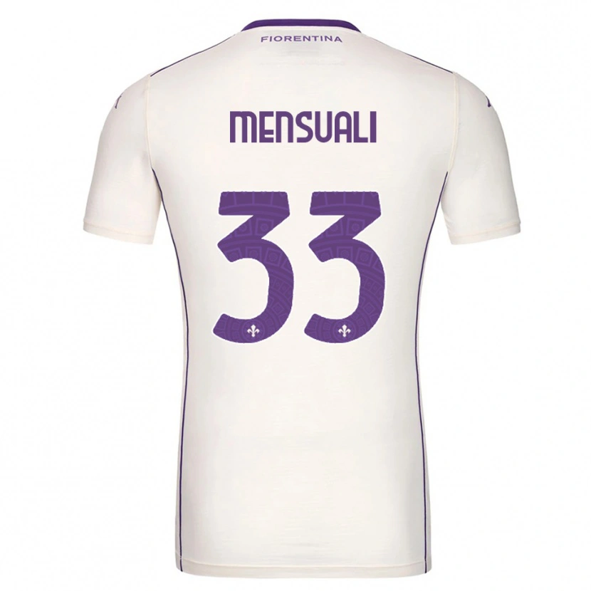 Danxen Dětské Alice Mensuali #33 Bílá Fialová Červená Daleko Hráčské Dresy 2025/26 Dres