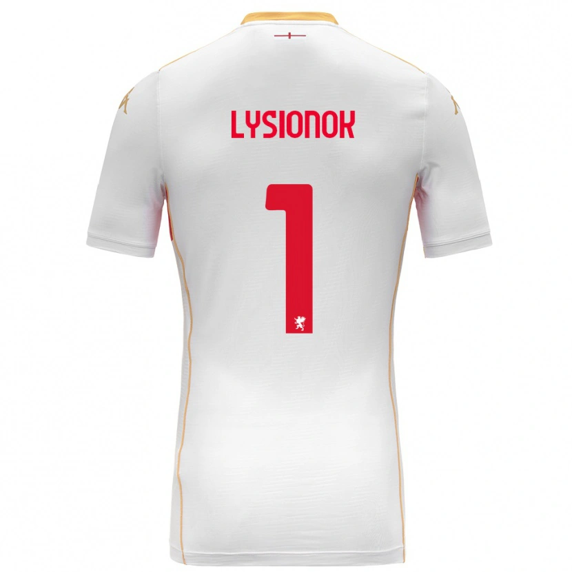 Danxen Dětské Ernestas Lysionok #1 Bílá Červená Daleko Hráčské Dresy 2025/26 Dres