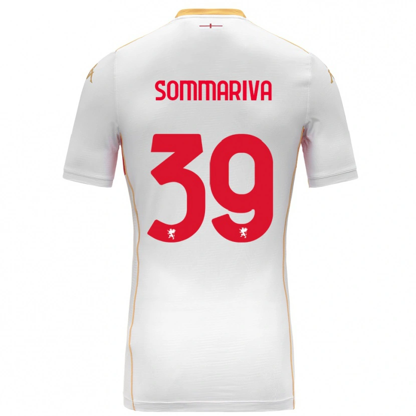 Danxen Dětské Daniele Sommariva #39 Bílá Červená Daleko Hráčské Dresy 2025/26 Dres
