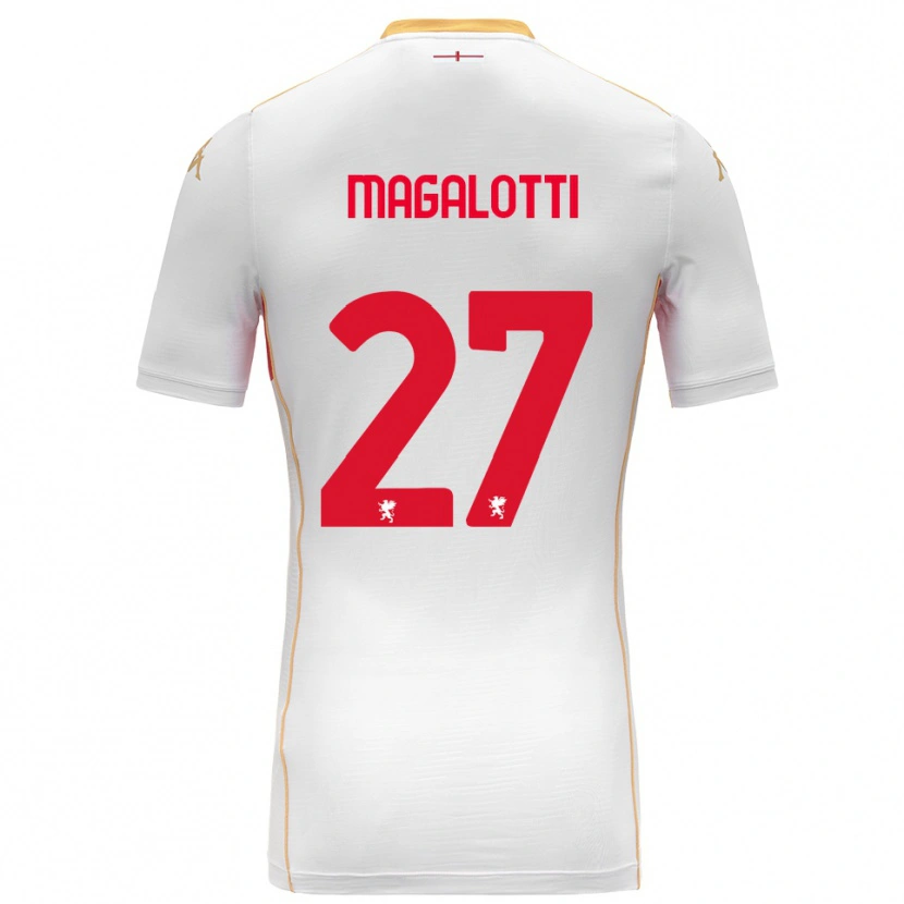 Danxen Dětské Gabriele Magalotti #27 Bílá Červená Daleko Hráčské Dresy 2025/26 Dres