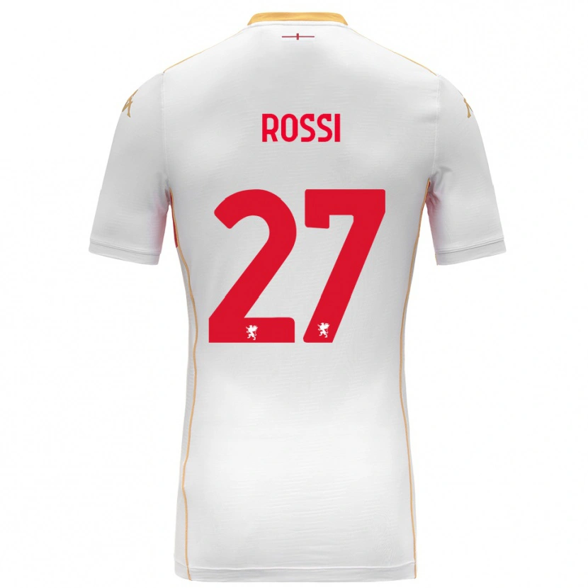 Danxen Dětské Lucrezia Rossi #27 Bílá Červená Daleko Hráčské Dresy 2025/26 Dres