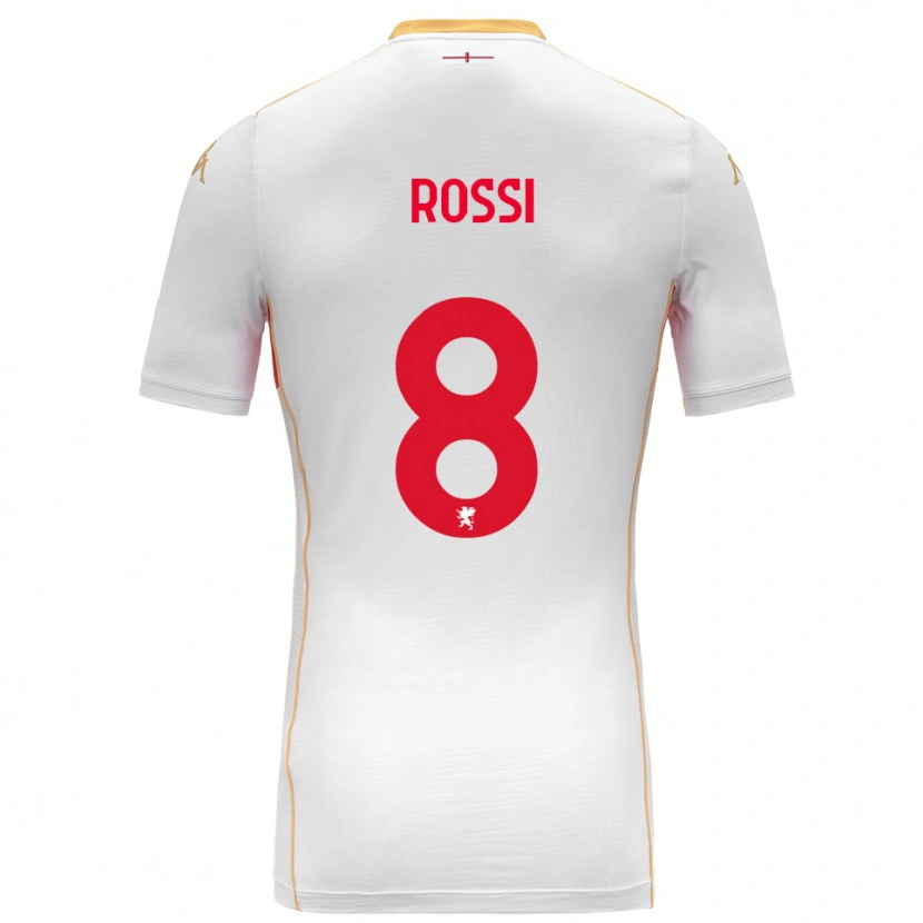 Danxen Dětské Gianluca Rossi #8 Bílá Červená Daleko Hráčské Dresy 2025/26 Dres