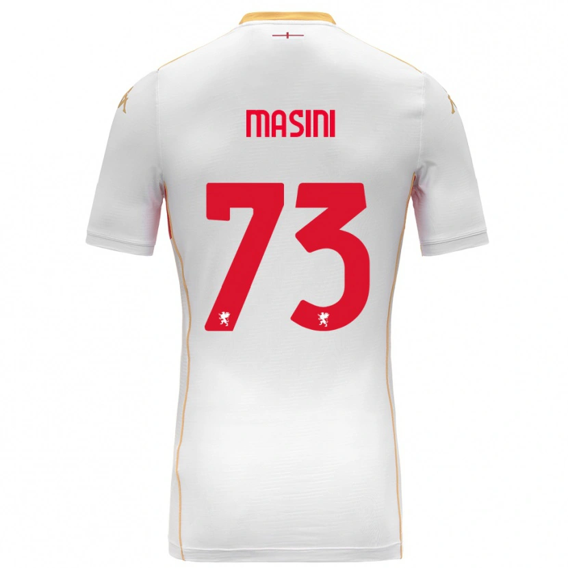 Danxen Dětské Patrizio Masini #73 Bílá Červená Daleko Hráčské Dresy 2025/26 Dres