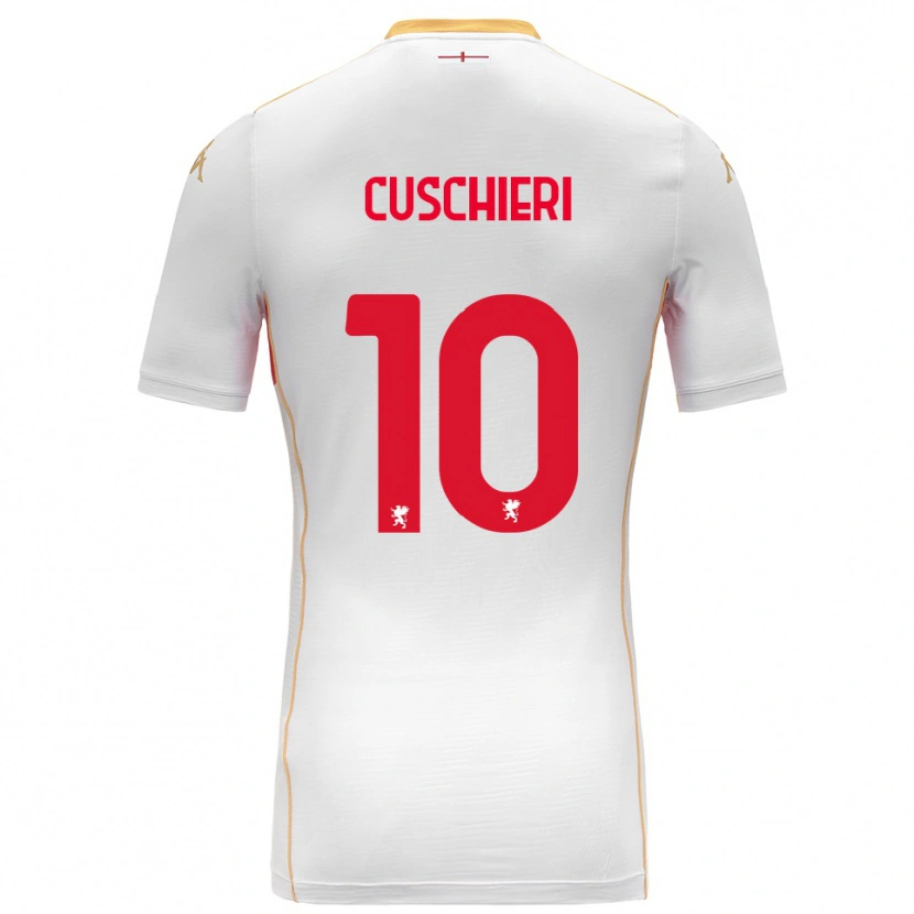 Danxen Dětské Rachel Cuschieri #10 Bílá Červená Daleko Hráčské Dresy 2025/26 Dres