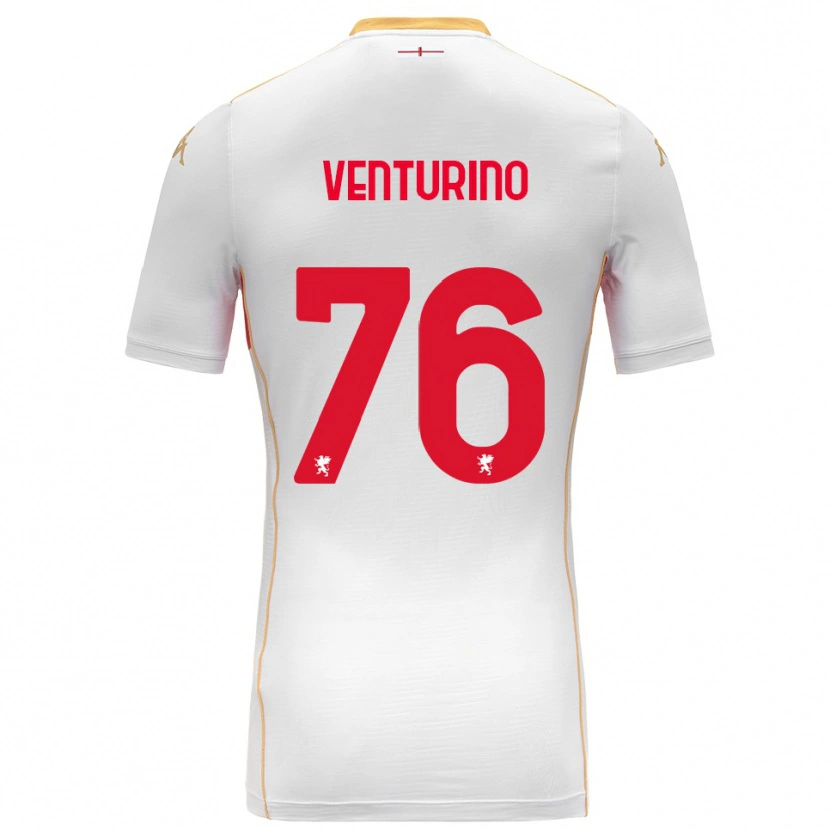 Danxen Dětské Lorenzo Venturino #76 Bílá Červená Daleko Hráčské Dresy 2025/26 Dres