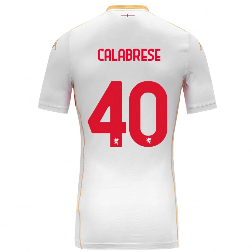 Danxen Dětské Filippo Calabrese #40 Bílá Červená Daleko Hráčské Dresy 2025/26 Dres