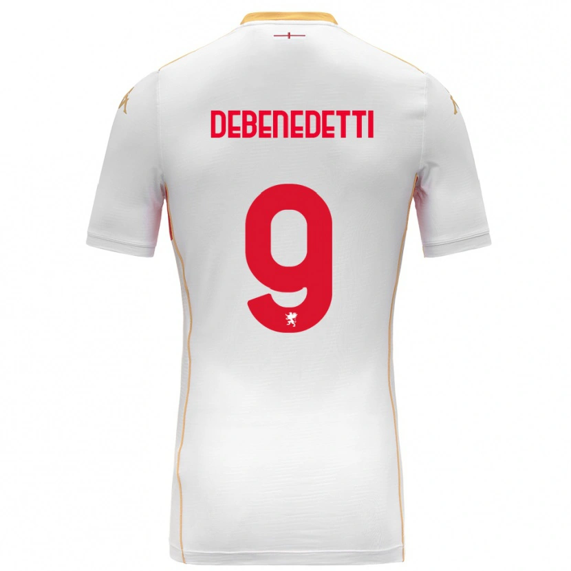 Danxen Dětské Alessandro Debenedetti #9 Bílá Červená Daleko Hráčské Dresy 2025/26 Dres
