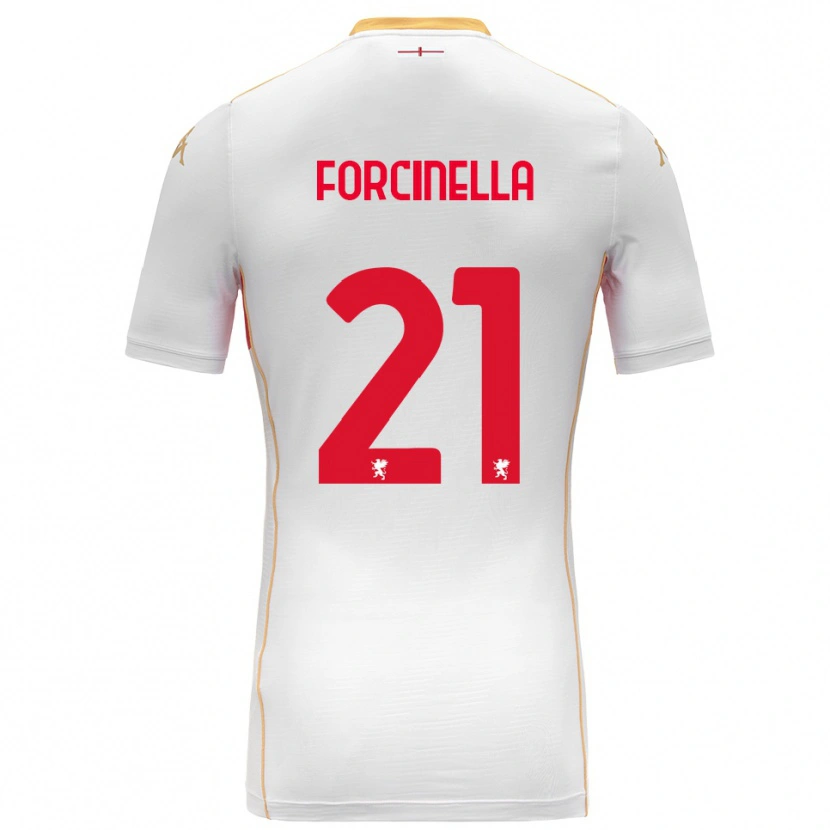 Danxen Dětské Camilla Forcinella #21 Bílá Červená Daleko Hráčské Dresy 2025/26 Dres
